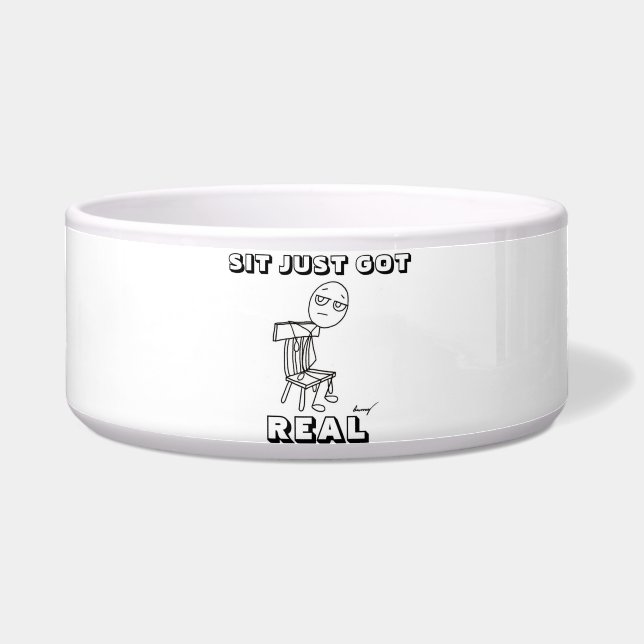 SIT NUR GOT Pet Bowl Napf (Vorderseite)