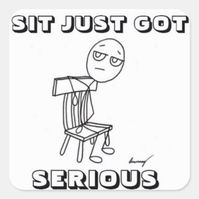 SIT NUR GOT SCHWERE Stickers - Set von 20 (Vorderseite)