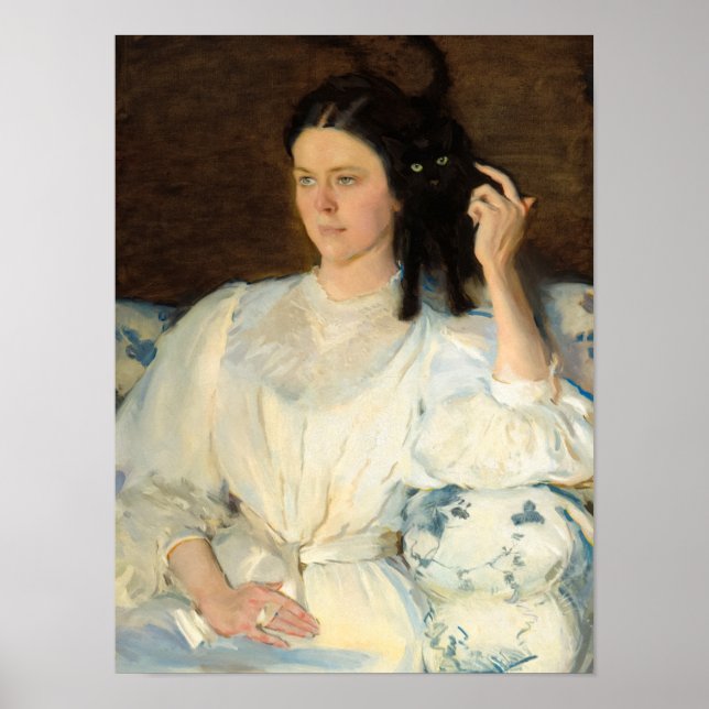 Sita and Sarita by Cecilia Beaux Poster (Vorne)