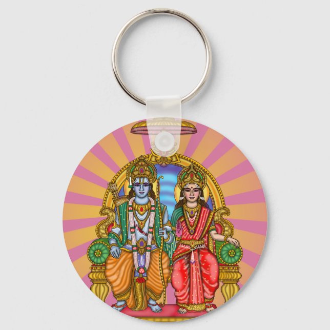 Sita Ram Göttlicher Schlüsselanhänger (Vorderseite)
