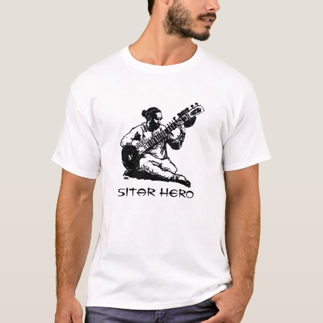 Sitar-Held T-Shirt (Vorderseite)