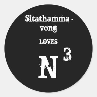 Sitathammavong-Sticker Runder Aufkleber