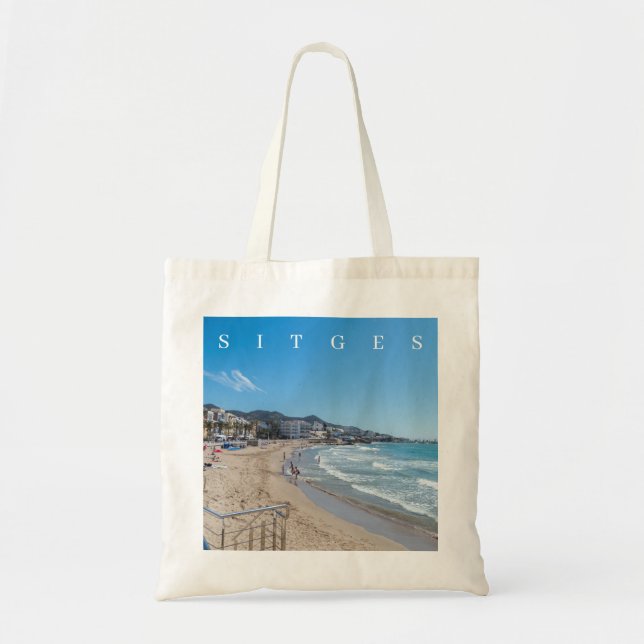 Sitges Strandblick Tasche (Vorne)