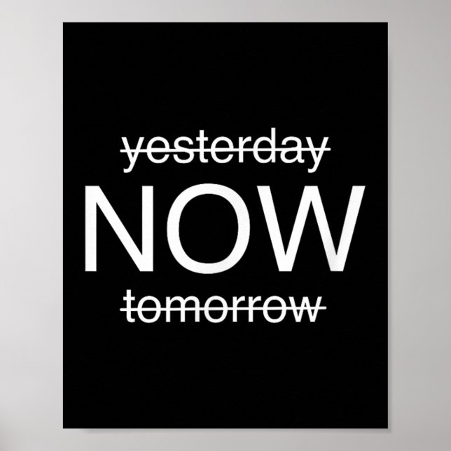 Sitive Mindset – Live In The Moment Motivational D Poster (Vorne)