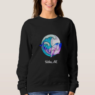 Sitka Ak Japanischer Paint Geometric Orca Killer W Sweatshirt