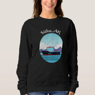 Sitka Alaska Fischerboot Fischer Sweatshirt