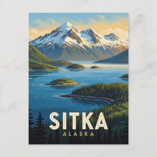 Sitka Alaska Küsten-Wilderness-Reise Postkarte