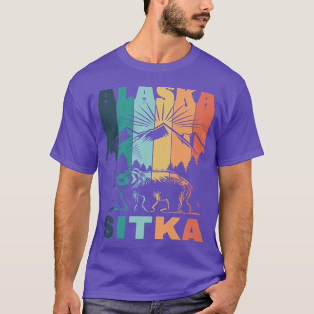 Sitka Alaska Mountain View T-Shirt (Vorderseite)