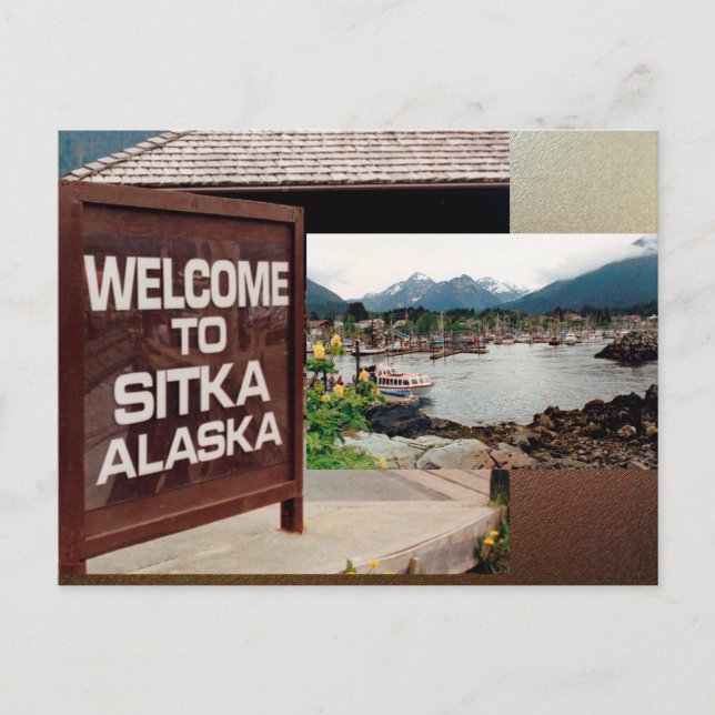 Sitka, Alaska Postkarte (Vorderseite)