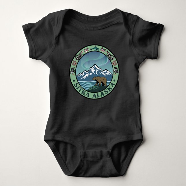 Sitka Alaska United States Baby Strampler (Vorderseite)