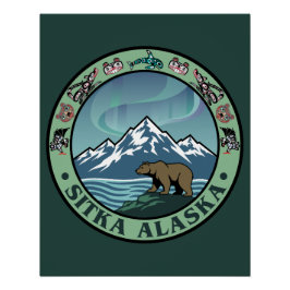 Sitka Alaska Vereinigte Staaten Poster
