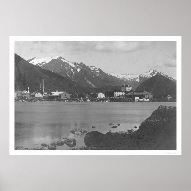 Sitka Harbor Alaska 1908 Poster (Vorne)