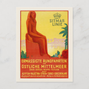 Sitmar Linie Vintage Poster 1930er Postkarte