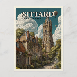 Sittard Netherlands Vintage Travel Postkarte