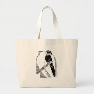 Sittich-Minimalist-Tier-Art-Abstrakt Jumbo Stoffbeutel