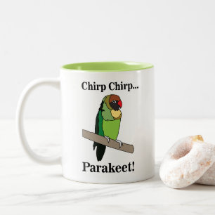 Sittich-Vogel Zweifarbige Tasse