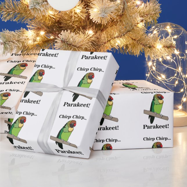Sittich-Vogelliebhaber Geschenkpapier (Feiertage)