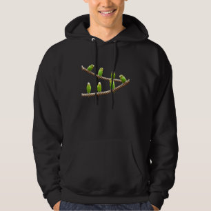 Sittich Wellensittich Papagei Wellensittich Vogel Hoodie