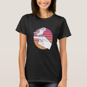 Sittich Wellensittich Vogel Vintage Budgerigar Pap T-Shirt