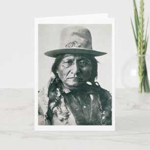 Sitting Bull (1831-1890) (b/w Foto) Karte