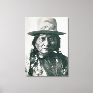 Sitting Bull (1831-1890) (b/w Foto) Leinwanddruck