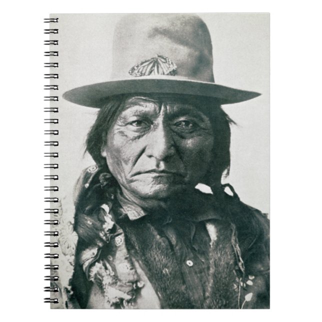 Sitting Bull (1831-1890) (b/w Foto) Notizblock (Vorderseite)