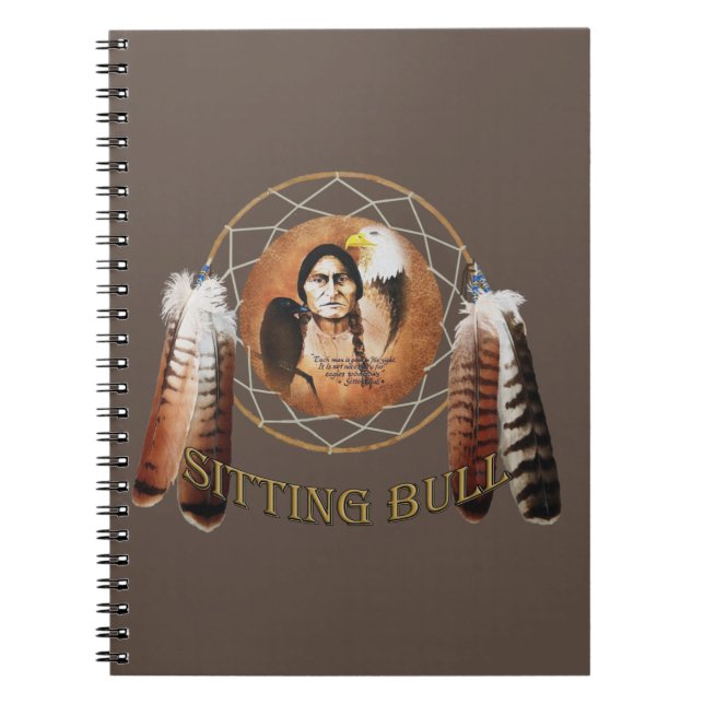 Sitting Bull Dreamcatcher Notizblock (Vorderseite)