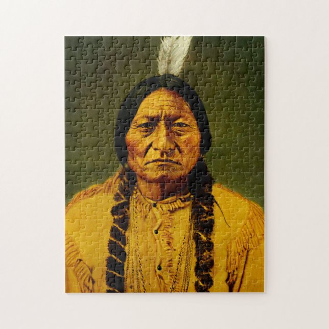 Sitting Bull Indigenous Chef Puzzle (Vertikal)