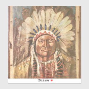 Sitting Bull Indischer Chef Aufkleber