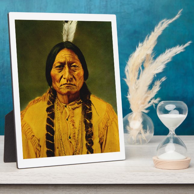 Sitting Bull Native American First Nations Chef Fotoplatte (Seite)