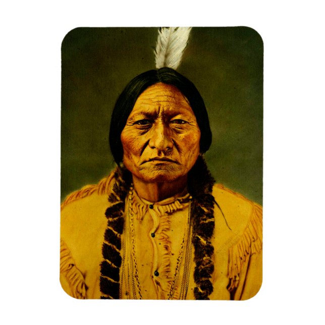 Sitting Bull Native American First Nations Chef Magnet (Vertikal)