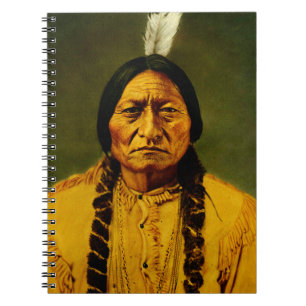 Sitting Bull Native American First Nations Chef Notizblock
