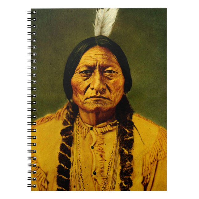 Sitting Bull Native American First Nations Chef Notizblock (Vorderseite)