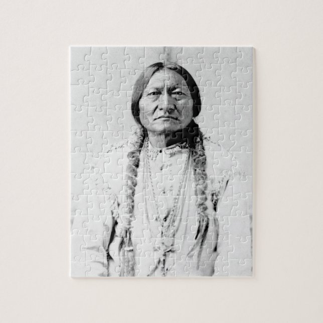 Sitting Bull Native American Puzzle (Vertikal)