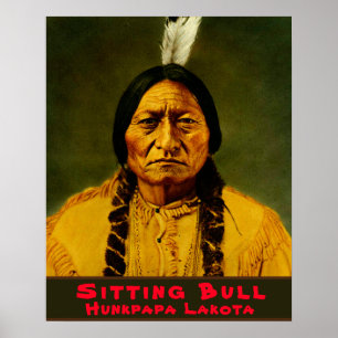 Sitting Bull Native American Tribal Chef Poster