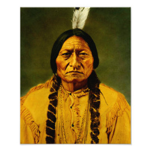 Sitting Bull Native Amerikanische Ureinwohner Chie Fotodruck