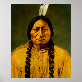 Sitting Bull Native Amerikanische Ureinwohner Chie Poster