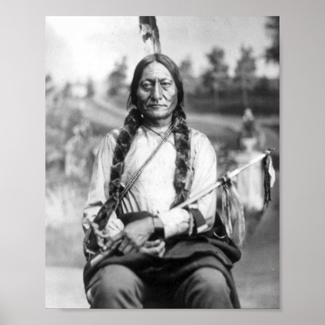Sitting Bull Portrait Poster (Vorne)