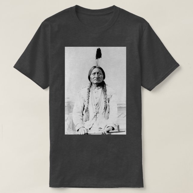 Sitting Bull Vintages amerikanisches Foto 1  T-Shirt (Design vorne)