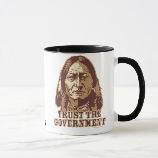 Sitting- Bullvertrauens-Regierungs-Tasse Tasse