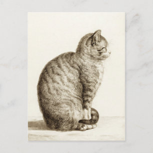 Sitting Cat - Jean Bernard Postkarte