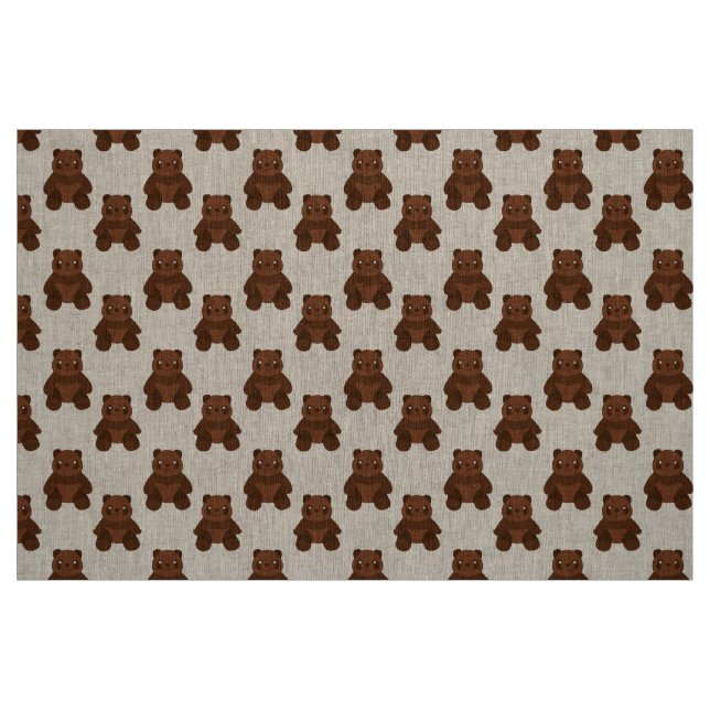 Sitting Teddy Bär Stoff (Fat Quarter (45,7 x 55,9 cm))