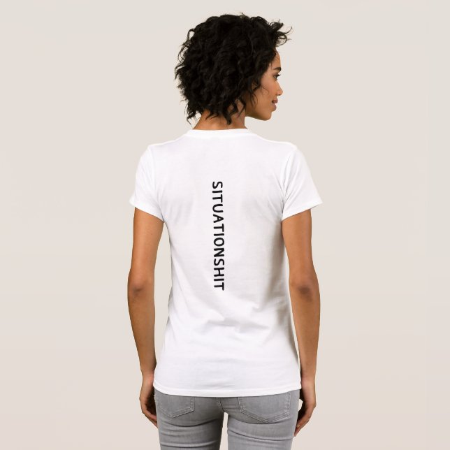 SITUATIONSHIT Minimalist Funny Sarcastic Hydration T-Shirt (Schwarz voll)