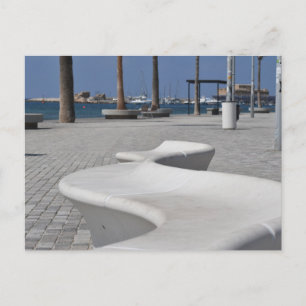 Sitz am Meer von Paphos, Zypern Postkarte