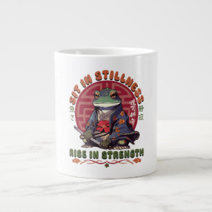 Sitz in der Stille Jumbo-Tasse