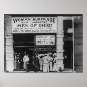 Sitz von Ohio Suffrage in Cleveland Poster