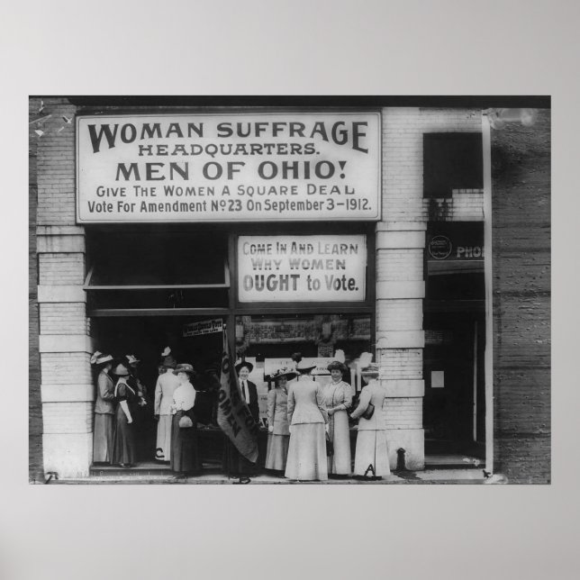 Sitz von Ohio Suffrage in Cleveland Poster (Vorne)