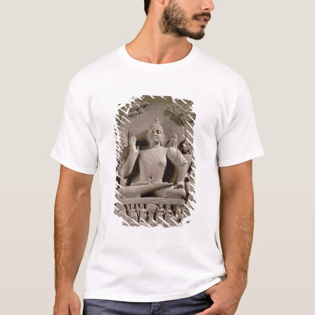 SitzBodhisattva, Mathura (roter Sandstein) T-Shirt (Vorderseite)