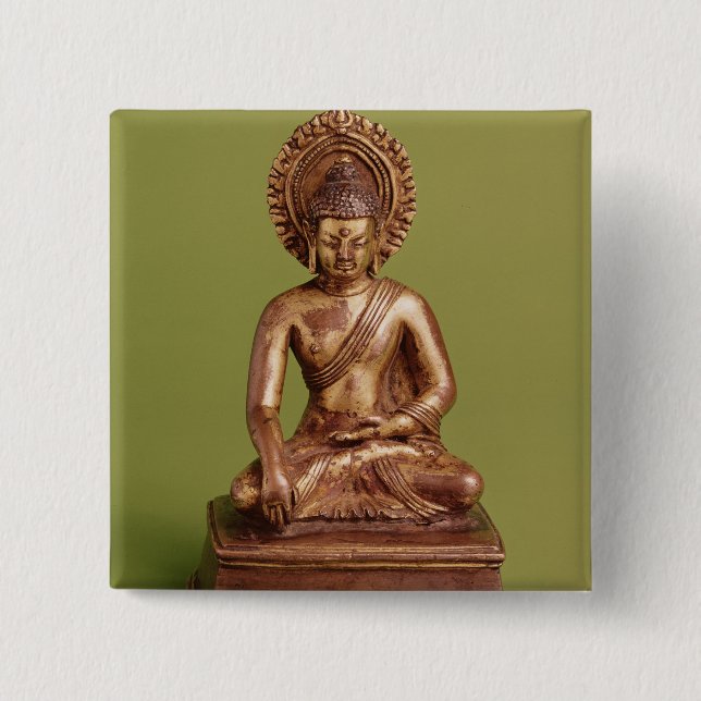 Sitzbuddha Button (Vorderseite)