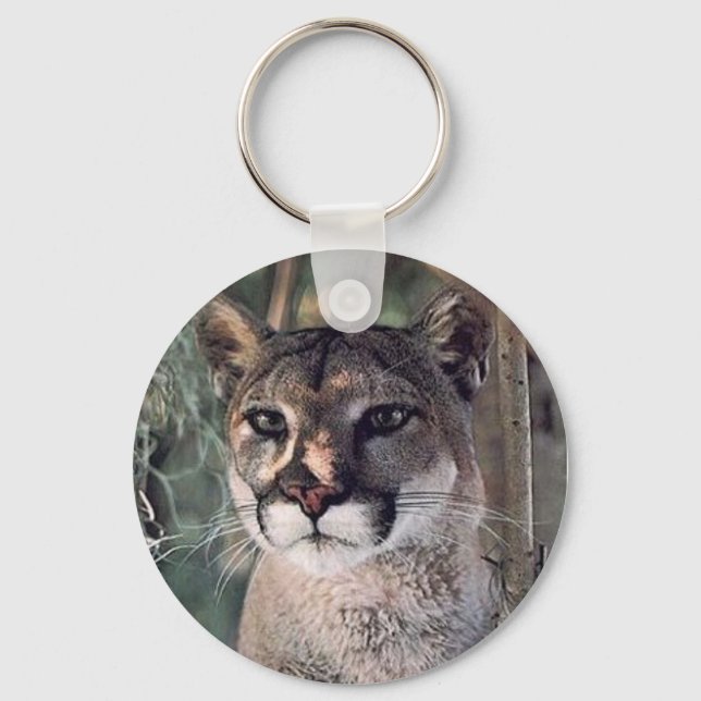 Sitzcougar Schlüsselanhänger (Vorderseite)